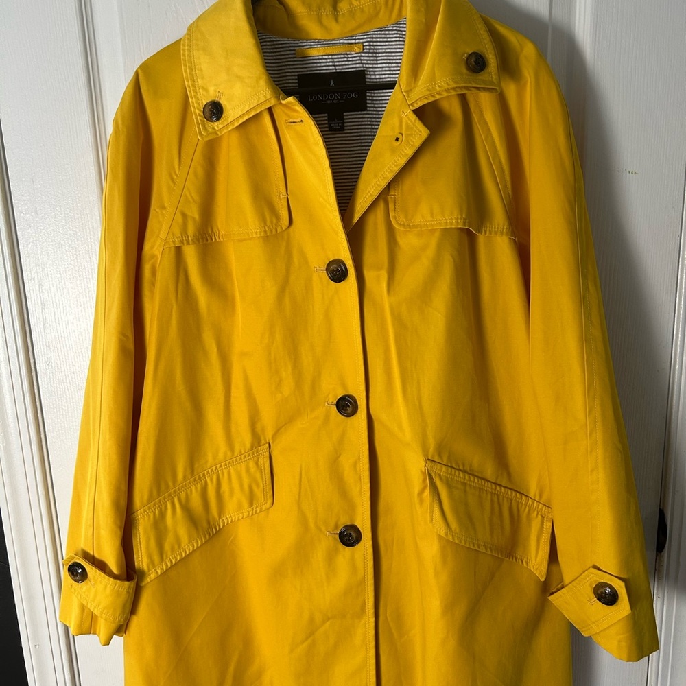 London Fog Yellow Trench Coat